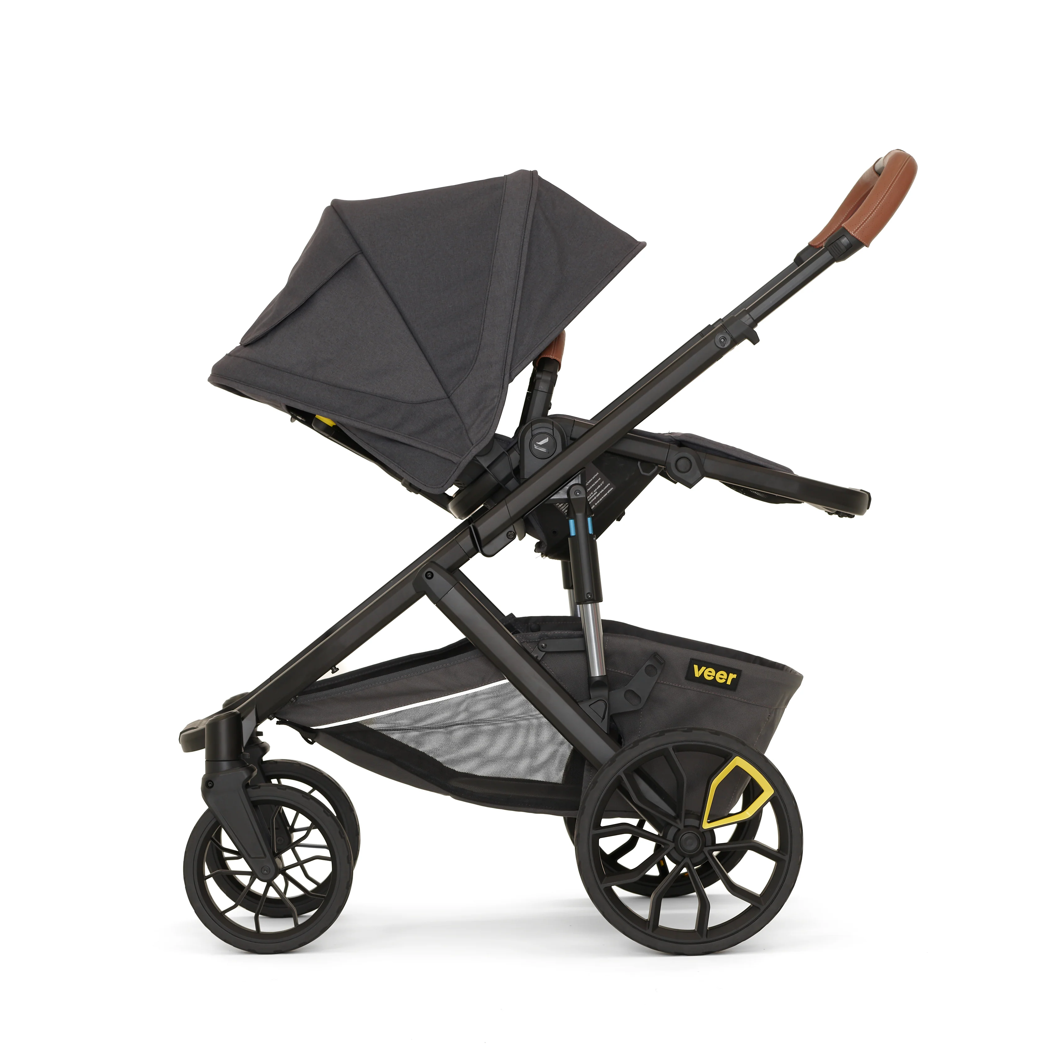 Veer Switch&Roll Luxe - Single to Double Stroller Bundle with Leather Kit - Image 9