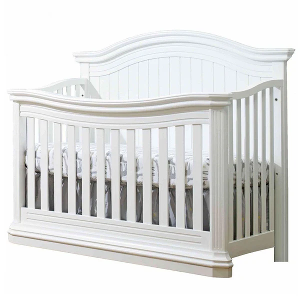 Sorelle Vista Elite Curve Top 4-1 Crib and Double Dresser - White - Image 2