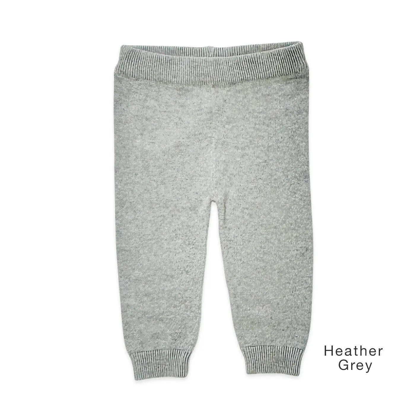 Viverano Back Pocket Sweater Knit Pants - Heather Grey