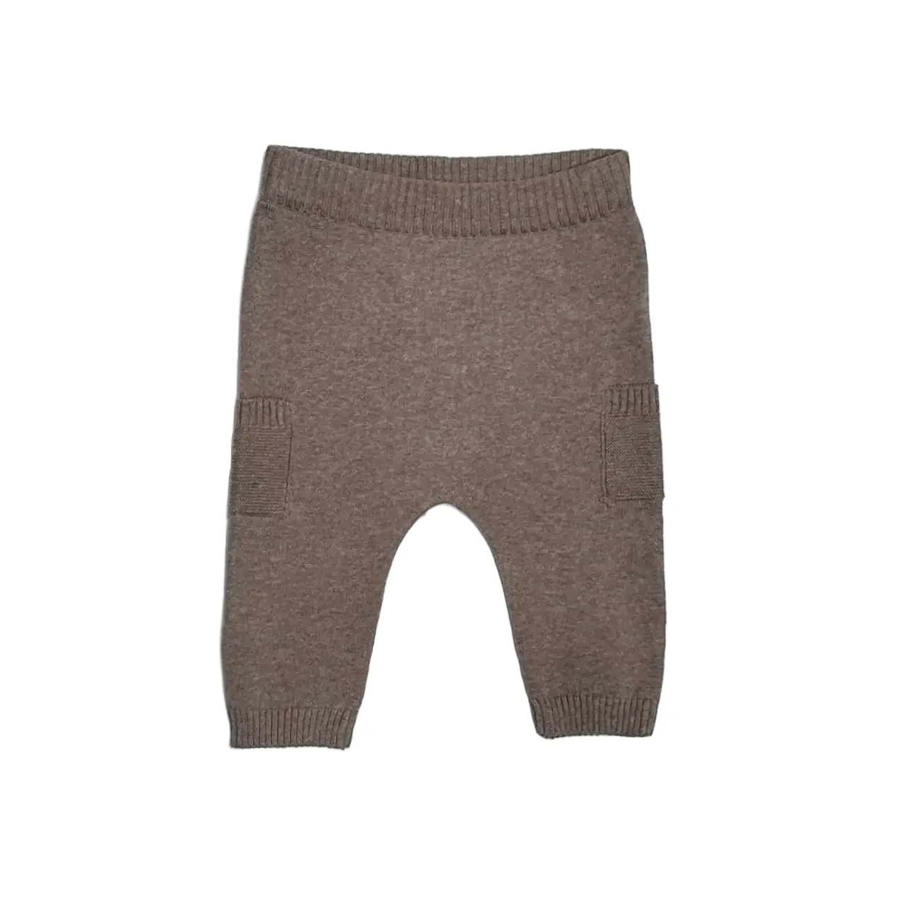 Viverano Side Pocket Sweater Knit Pants - Cafe Latte