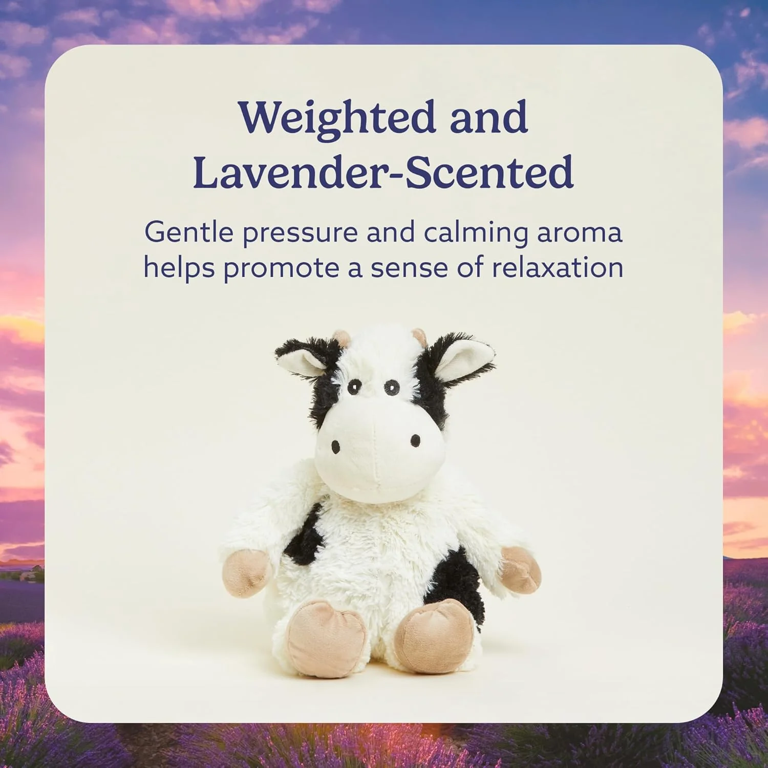 Warmies Black & White Cow Plush - Image 3
