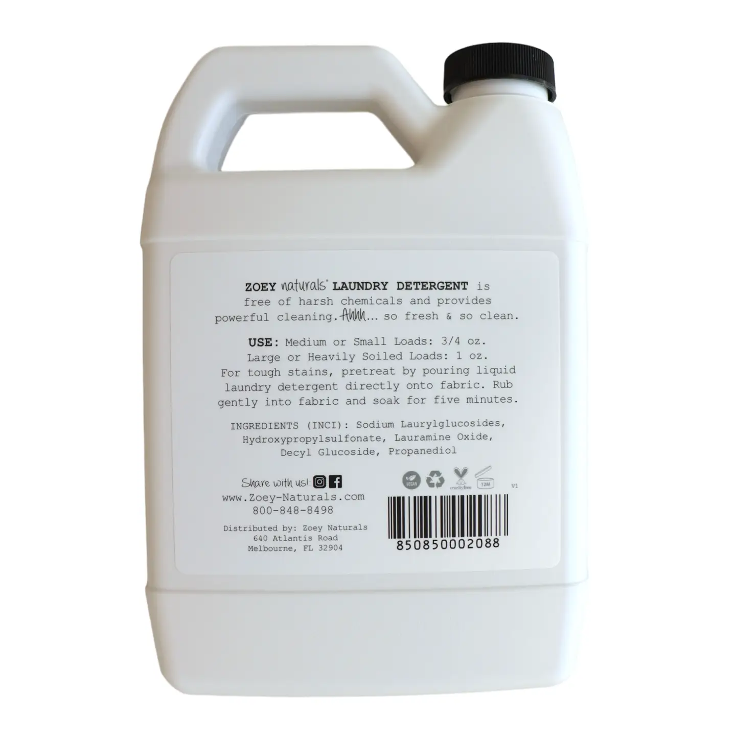 Zoey Naturals Free & Clean Laundry Detergent - Image 2