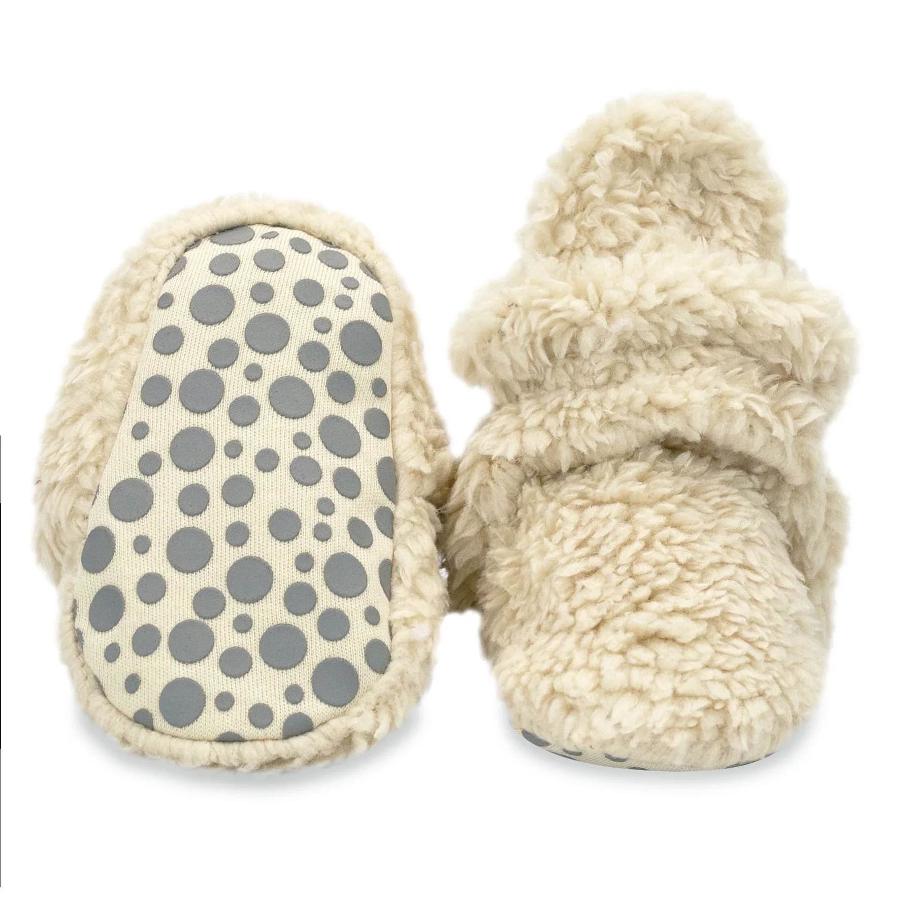 Zutano Furry Booties - Oat - Image 3